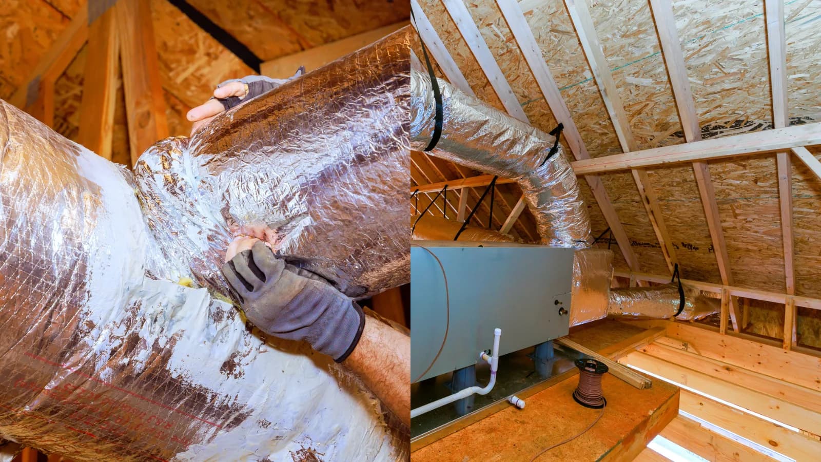 Attic air sealing around ceiling penetrations and framing openings