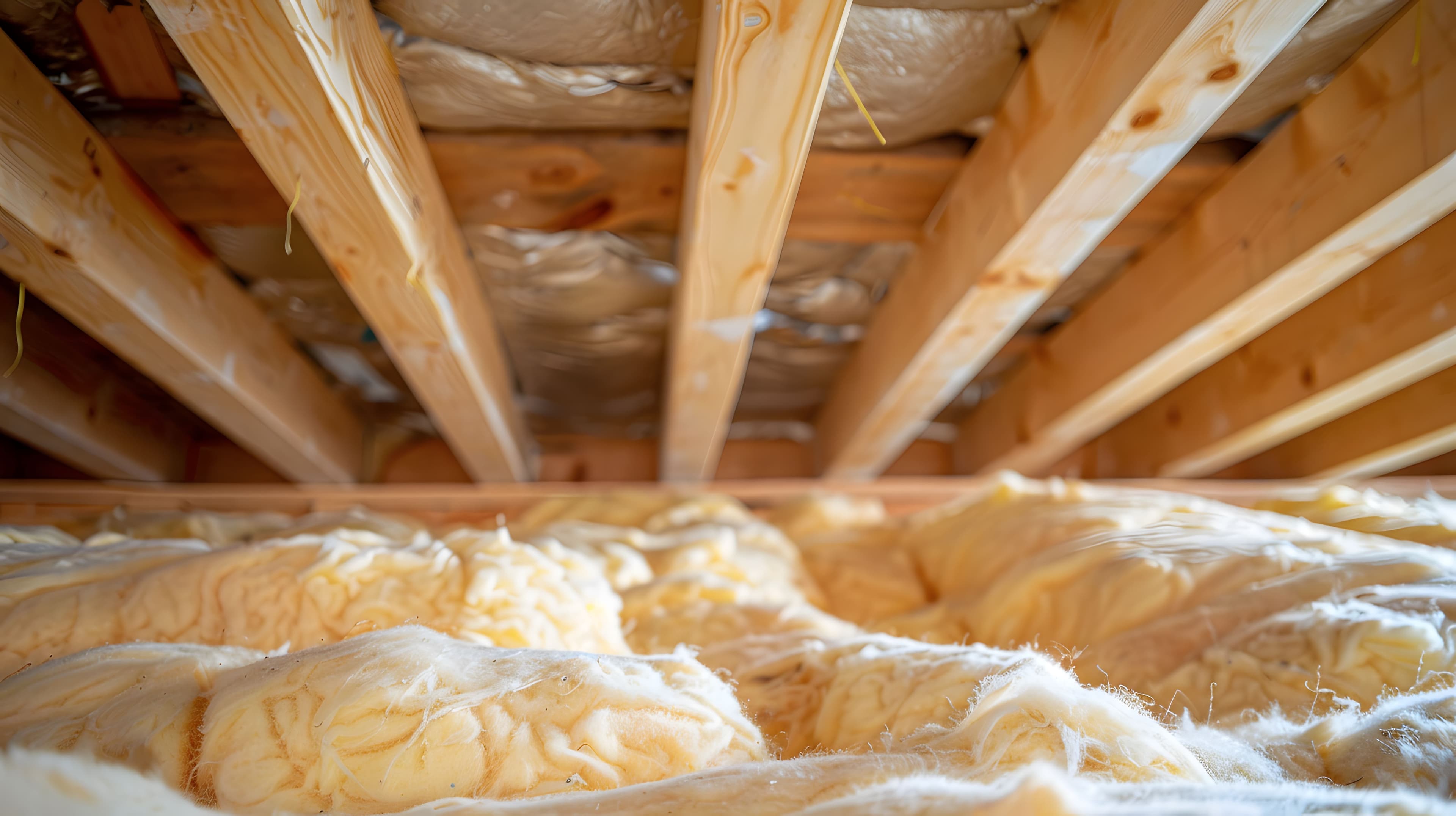 Crawl space insulation under floor framing